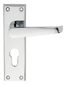 Victorian Lever on Euro Lock Backplate