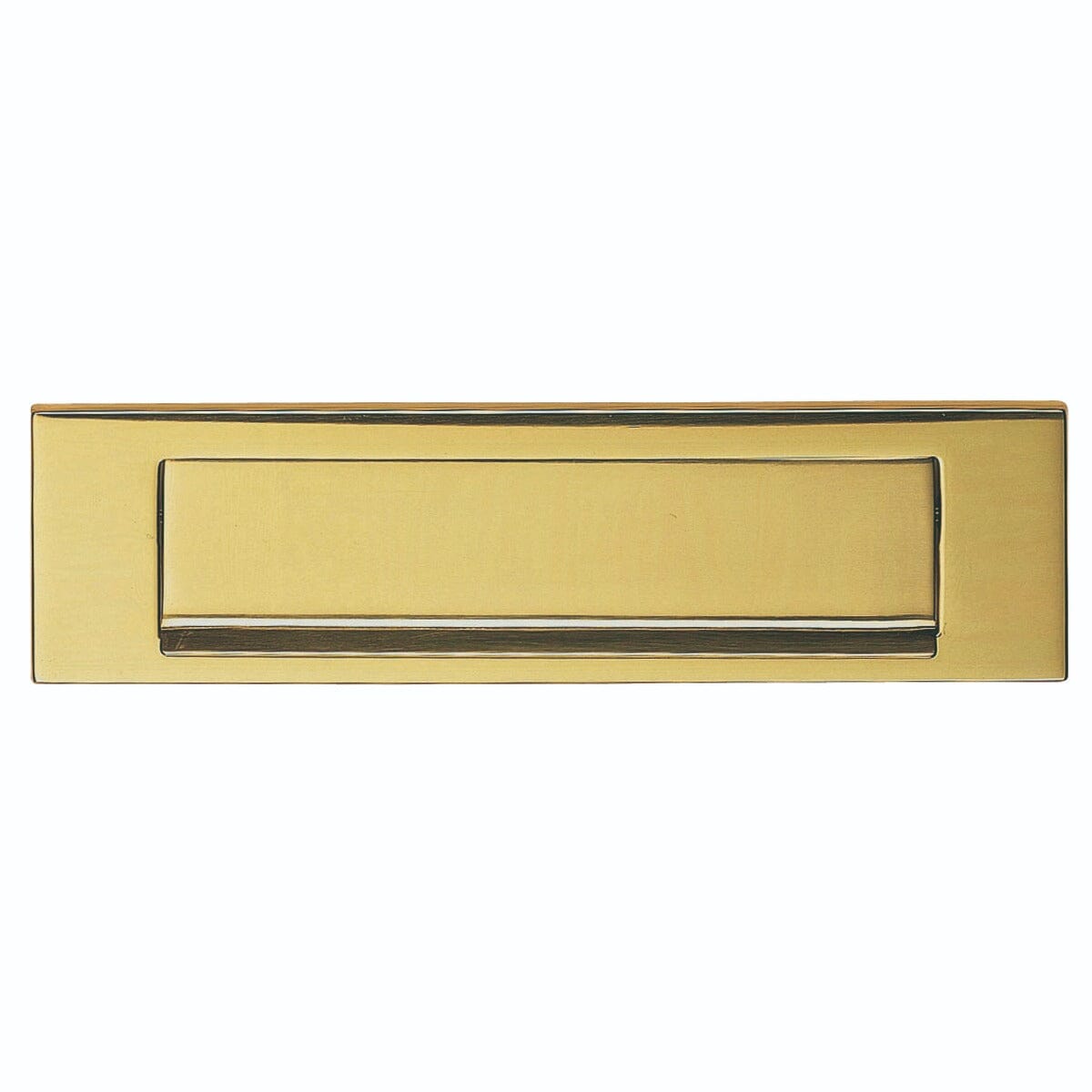 Plain Letter Plate (Gravity Flap) Letter Plate Carlisle Brass Polished Brass 