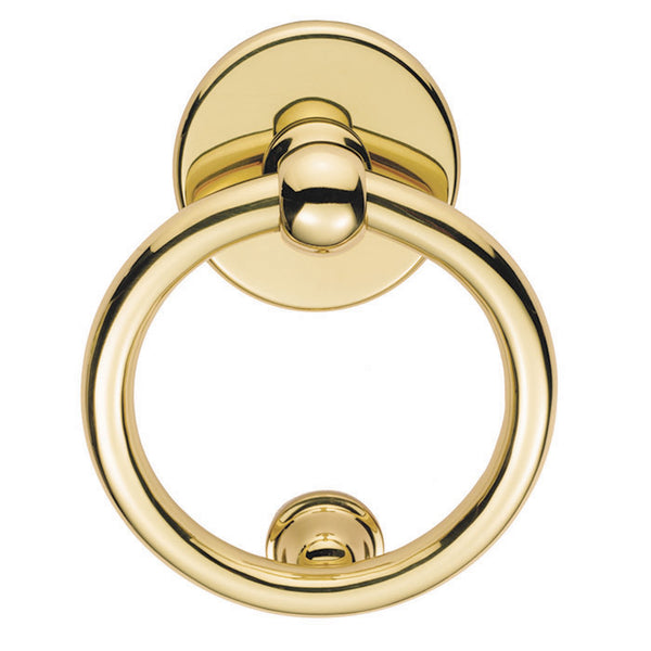 Ring Door Knocker Polished Brass M37
