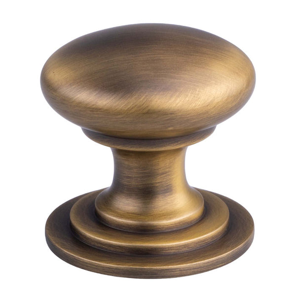 Victorian Cupboard Knob 42mm Antique Brass M47DAB