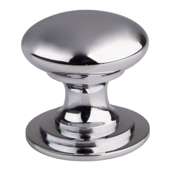Victorian Cupboard Knob 42mm Polished Chrome M47DCP