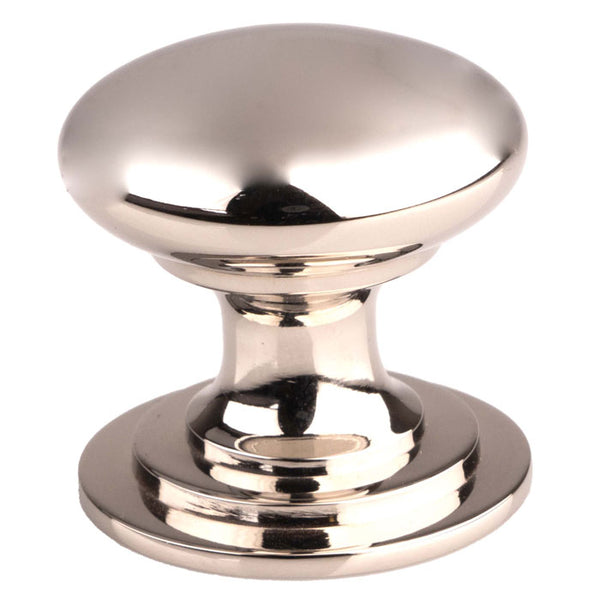 Victorian Cupboard Knob 42mm Polished Nickel M47DPN