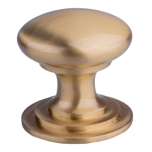 Victorian Cupboard Knob 42mm Satin Brass M47DSB