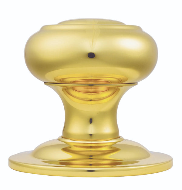 Centre Door Knob Polished Brass M51