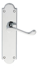 Victorian Scroll Lever on Shaped Latch Backplate