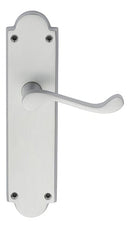 Victorian Scroll Lever on Shaped Latch Backplate