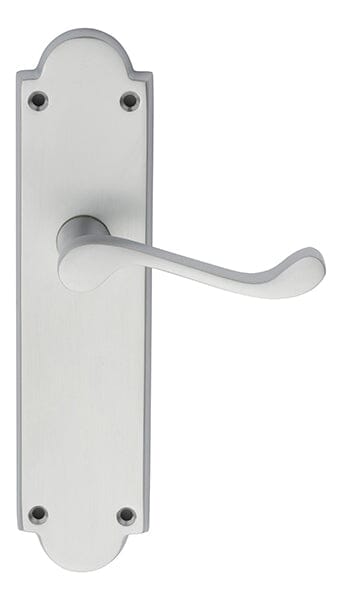 Victorian Scroll Lever on Shaped Latch Backplate