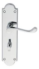 Victorian Scroll Lever on Shaped WC Backplate