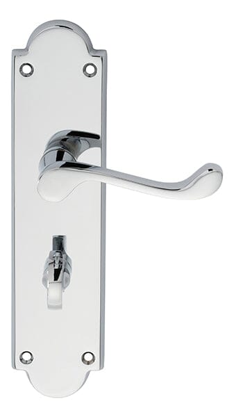 Victorian Scroll Lever on Shaped WC Backplate