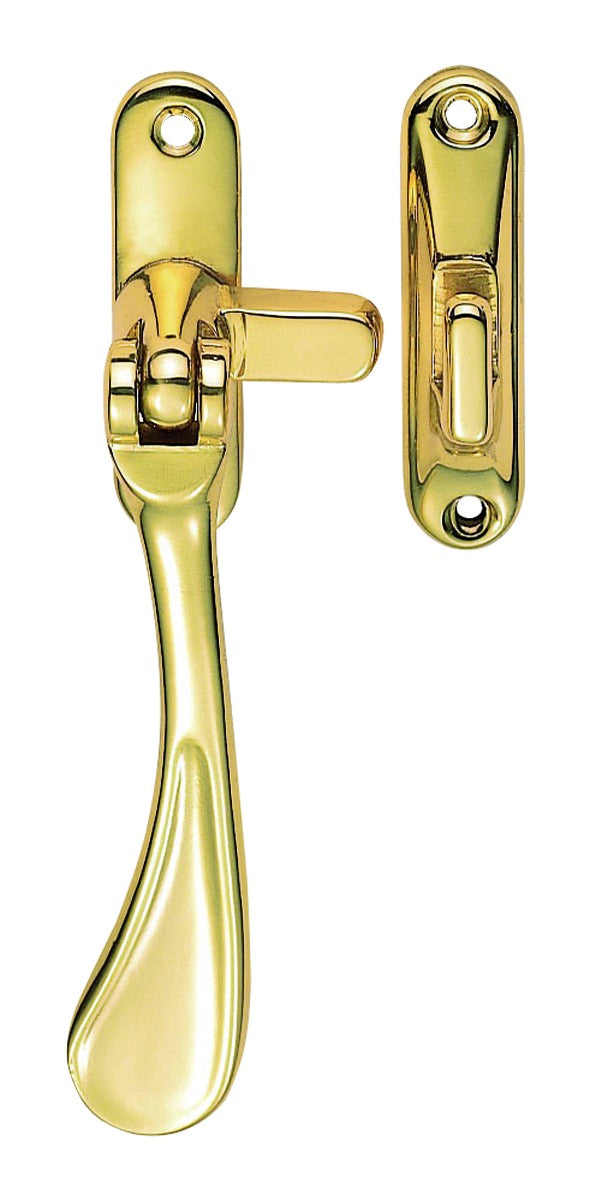 Casement Fastener Reversible Polished Brass M73
