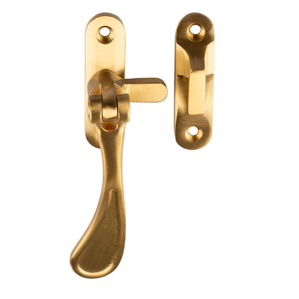 Casement Fastener Reversible Satin Brass M73SB