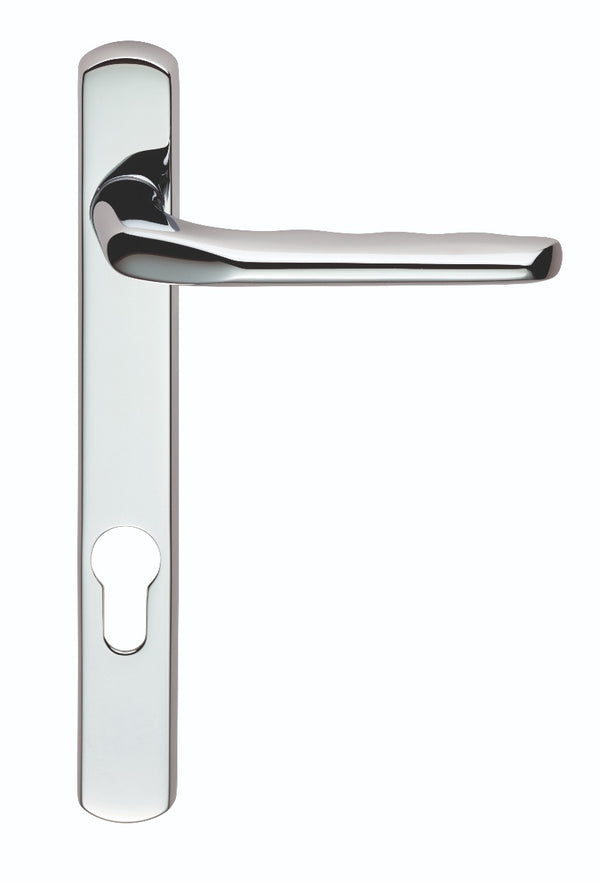 Narrow Plate with Straight Lever 92mm c/c Polished Chrome M86NP92CP