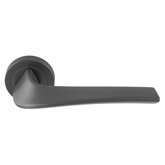 Manital Master Lever on Round Rose Anthracite