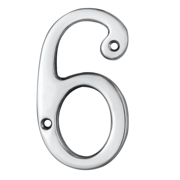 Numerals (0-9) Number 6/9 Polished Chrome N6CP