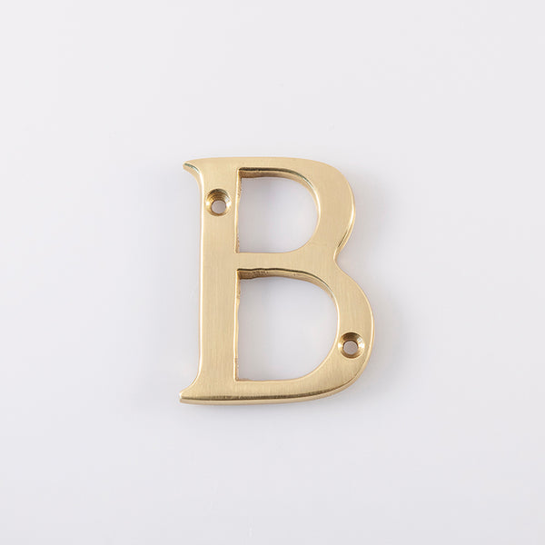 Letter B Polished Brass NB