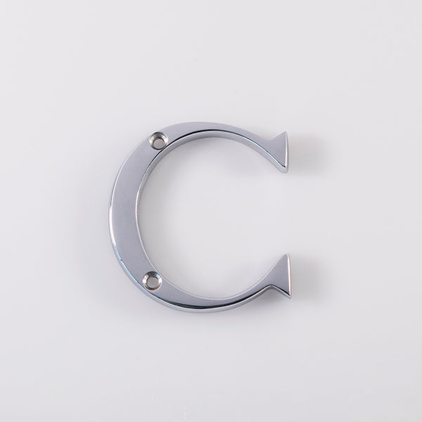 Letter C Polished Chrome NCCP