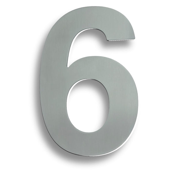 Numerals (0-9) 7" Number 6/9 Satin Stainless Steel NUM10176/9SSS