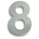 Numerals (0-9) 7" Number 8 Numerals & Letter Eurospec Satin Stainless Steel 