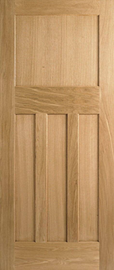 Oak DX 30s Style Unfinished Internal Door - Door Station