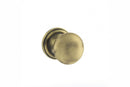 Old English Harrogate Solid Brass Mushroom Mortice Knob Concealed Fix Rose (Latch & Hinges Included) Mortice Knob Atlantic Set Matt Antique Brass 