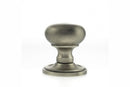 Old English Harrogate Solid Brass Mushroom Mortice Knob Concealed Fix Rose (Latch & Hinges Included) Mortice Knob Atlantic Set Matt Gun Metal 