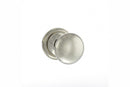 Old English Harrogate Solid Brass Mushroom Mortice Knob Concealed Fix Rose (Latch & Hinges Included) Mortice Knob Atlantic Set Polished Nickel 