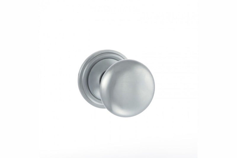 Old English Harrogate Solid Brass Mushroom Mortice Knob Concealed Fix Rose (Latch & Hinges Included)