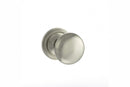 Old English Harrogate Solid Brass Mushroom Mortice Knob Concealed Fix Rose (Latch & Hinges Included) Mortice Knob Atlantic Set Satin Nickel 