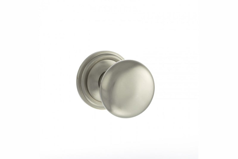 Old English Harrogate Solid Brass Mushroom Mortice Knob Concealed Fix Rose (Latch & Hinges Included)