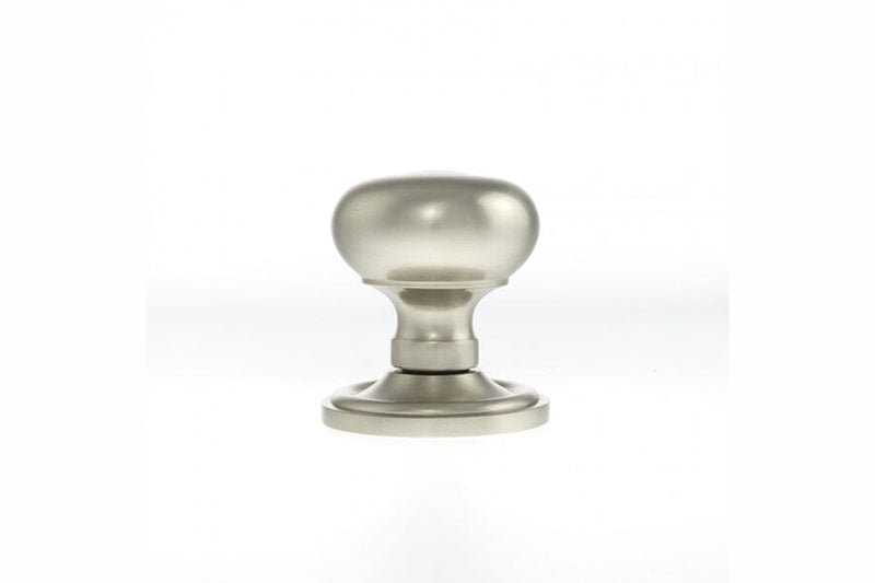 Old English Harrogate Solid Brass Mushroom Mortice Knob Concealed Fix Rose