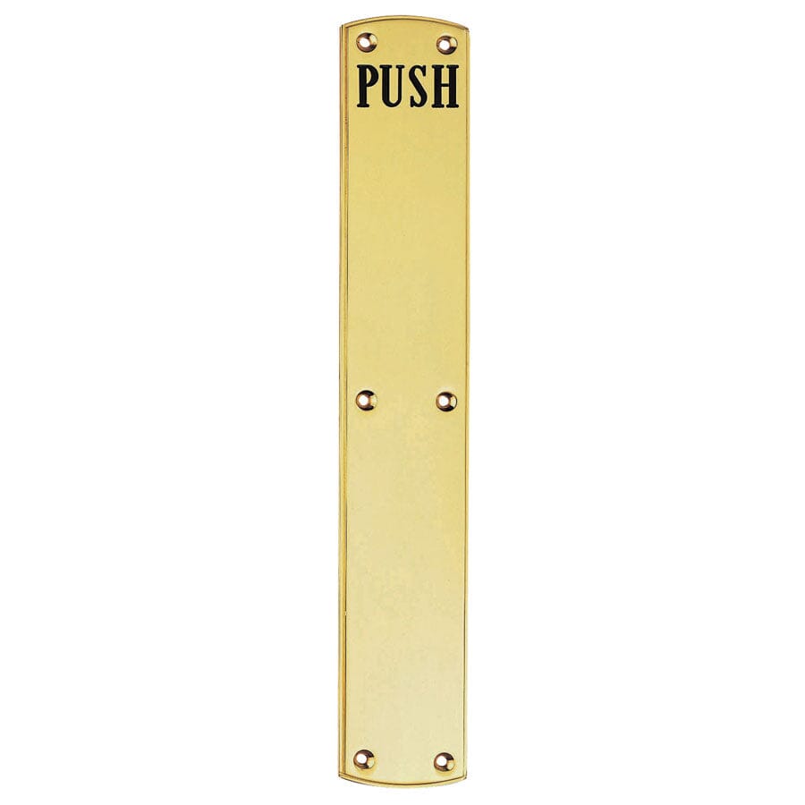 Engraved Push Plate