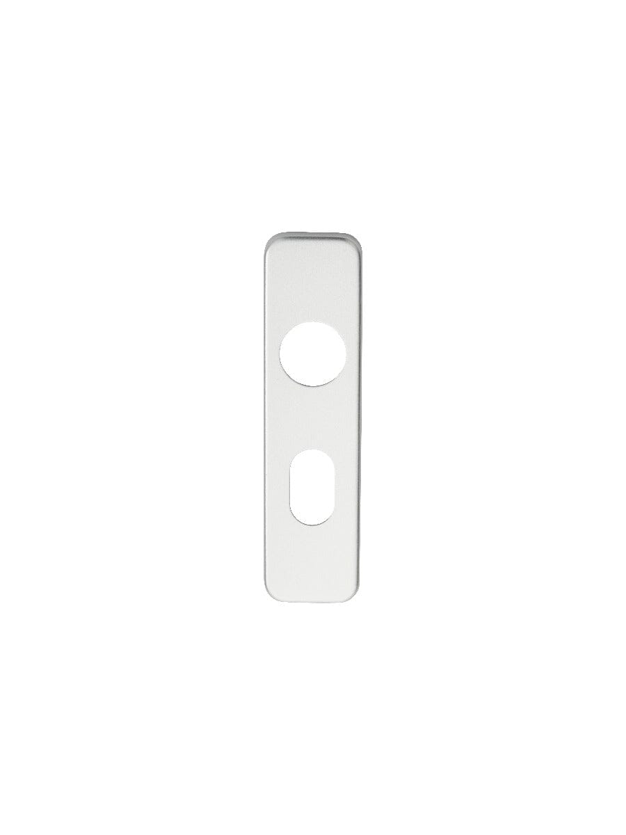Safety Lever Oval Lock Covers (Latch & Hinges Included) Lever On Backplate Eurospec Satin Anodised Aluminium 