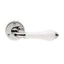 Porcelain Lever on Round Rose