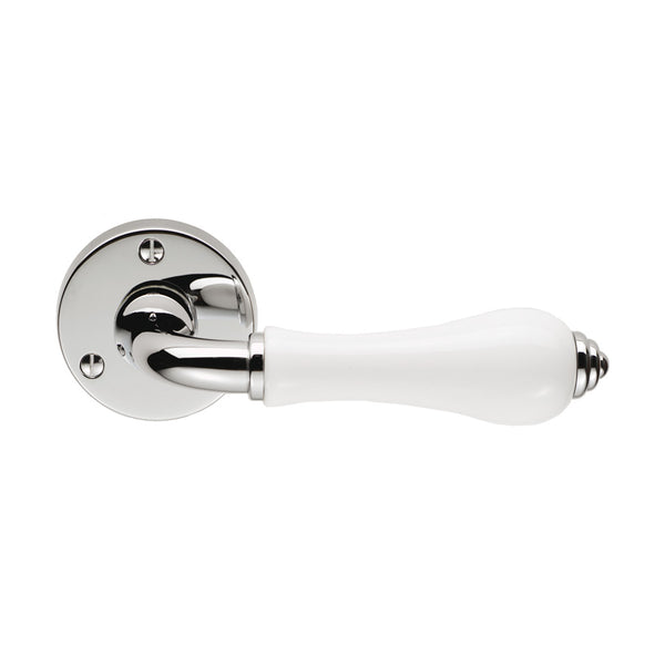 Porcelain Lever on Round Rose