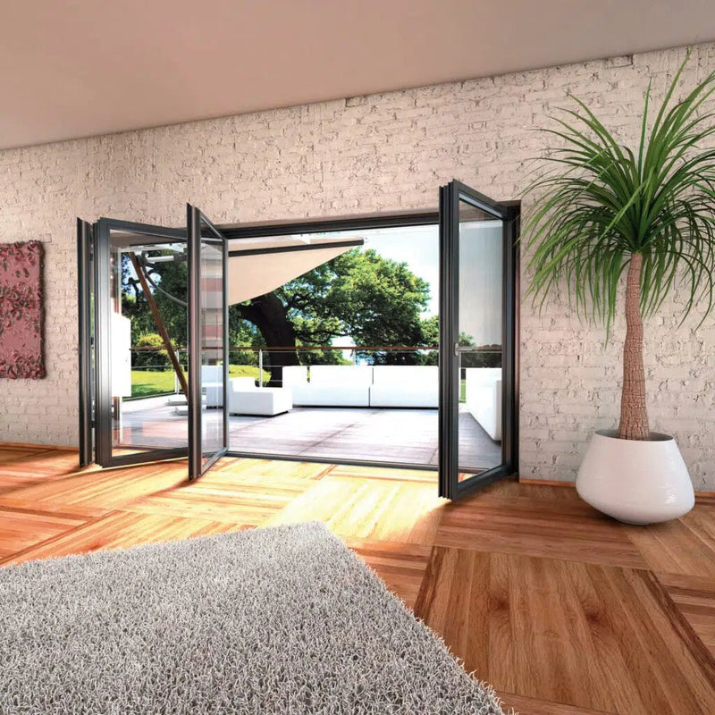 Premium Aluminium Bifolding Door (3 Pane) - Door Station