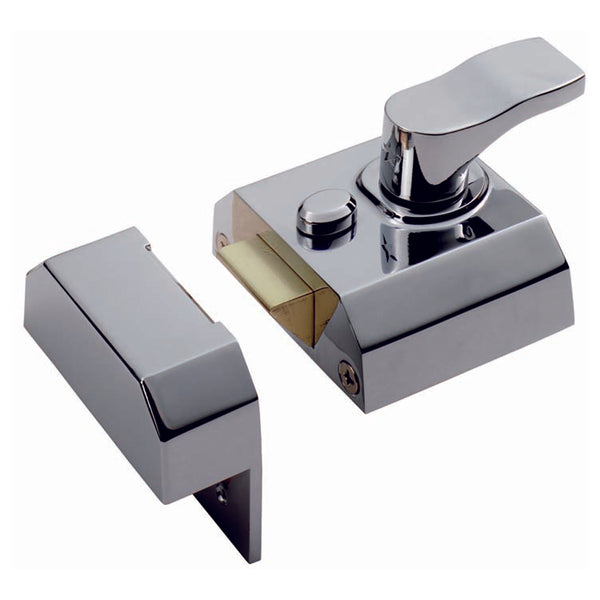 Contract Rim Cylinder Nightlatch 40mm Polished Chrome RCN8240PC