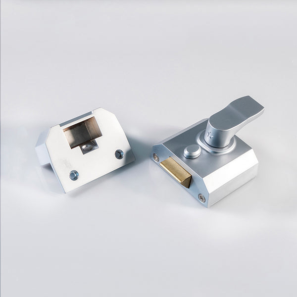 Deadlocking Rim Cylinder Nightlatch 40mm Satin Chrome RCN8340SC