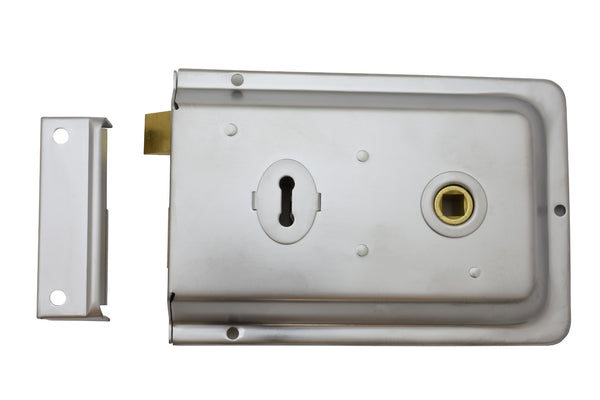 Traditional Rim Deadlock Satin Chrome RSE8064SC