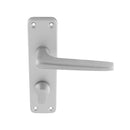 Aluminium Lever on WC Backplate (Latch & Hinges Included)