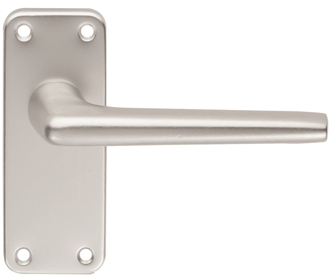 Aluminium Lever on Latch Backplate (Latch & Hinges Included)