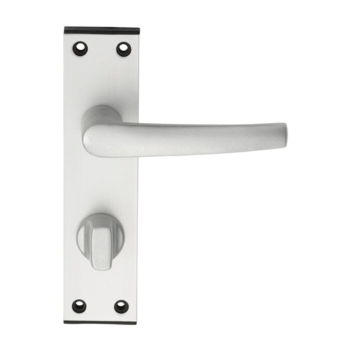 Aluminium MIAL Lever on Bathroom / Privacy Backplate (Latch & Hinges Included)