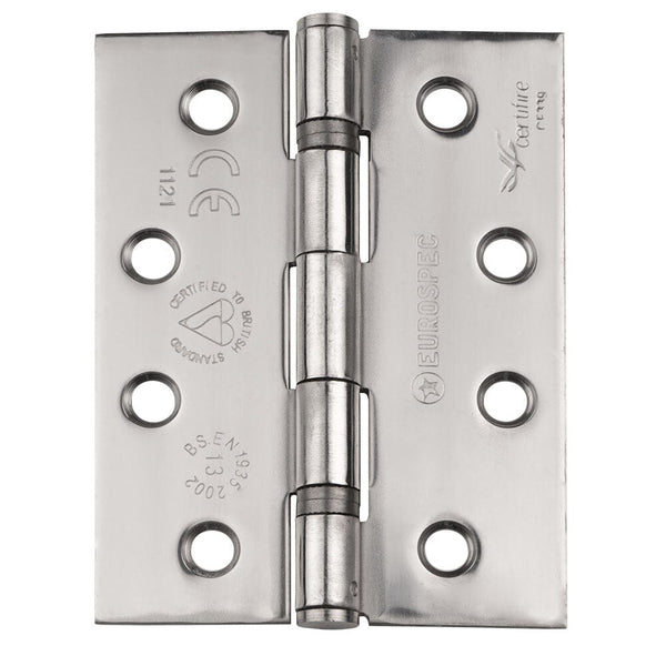 Enduro Grade 13 Slim Knuckle Hinge Hinge Eurospec Bright Stainless Steel 