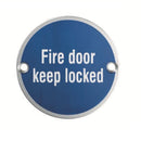 Fire Door Keep Locked Symbol