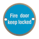 Signage Fire Door Keep Locked