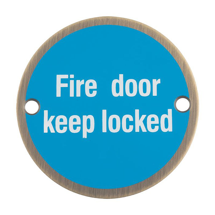 Signage Fire Door Keep Locked