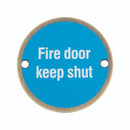 Signage Fire Door Keep Shut