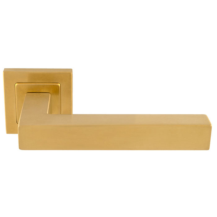 Alvar Designer Lever on Sprung Square Rose (Latch & Hinges Included)