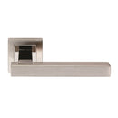 Renzo Designer Lever on Sprung Square Rose (Latch & Hinges Included) Lever On Rose Eurospec Bright/Satin Stainless Steel 