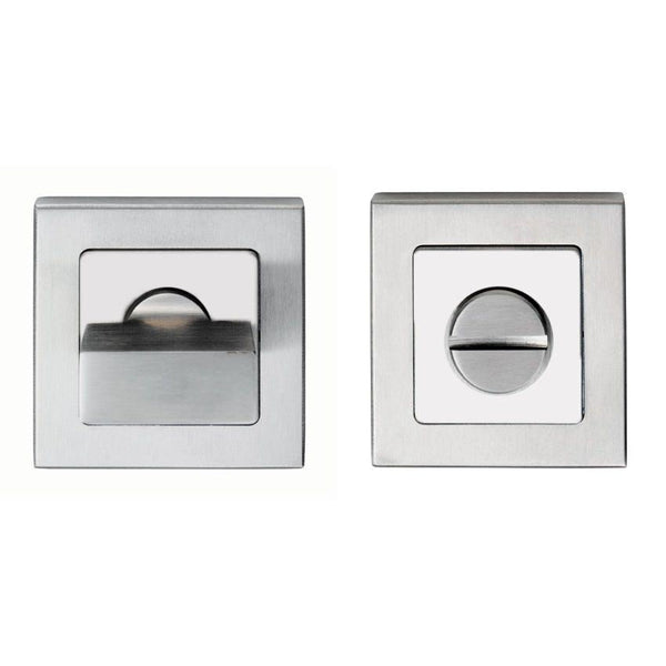 Square Thumbturn and Release Bright/Satin Stainless Steel SST1415DUO