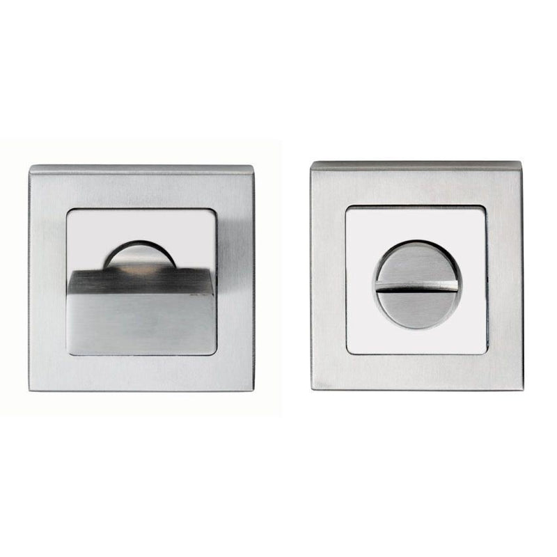 Square Thumbturn and Release Bright/Satin Stainless Steel SST1415DUO
